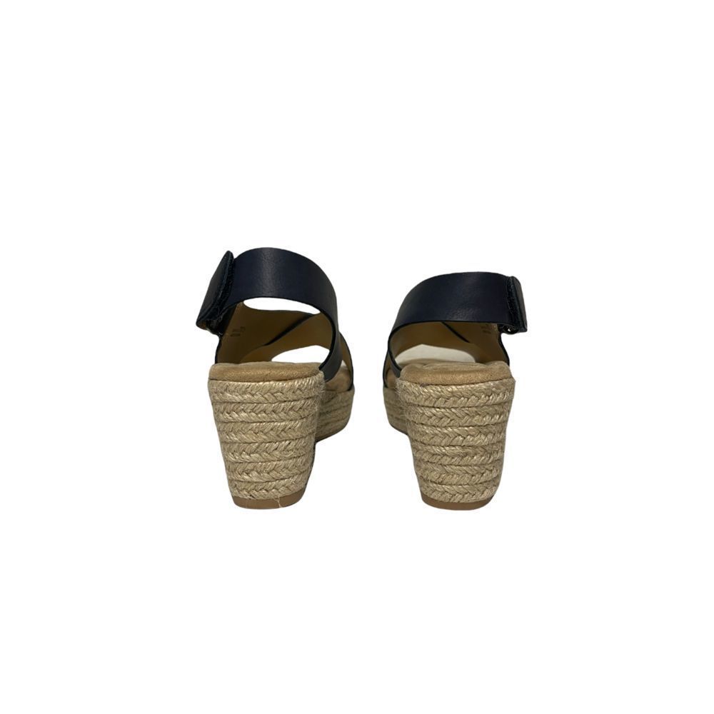 CL by Laundry Navy Blue Espadrille Wedge Sandals - Picture 4 of 9